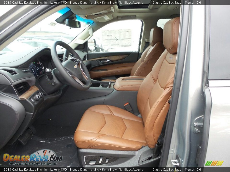 Kona Brown/Jet Black Accents Interior - 2019 Cadillac Escalade Premium Luxury 4WD Photo #3