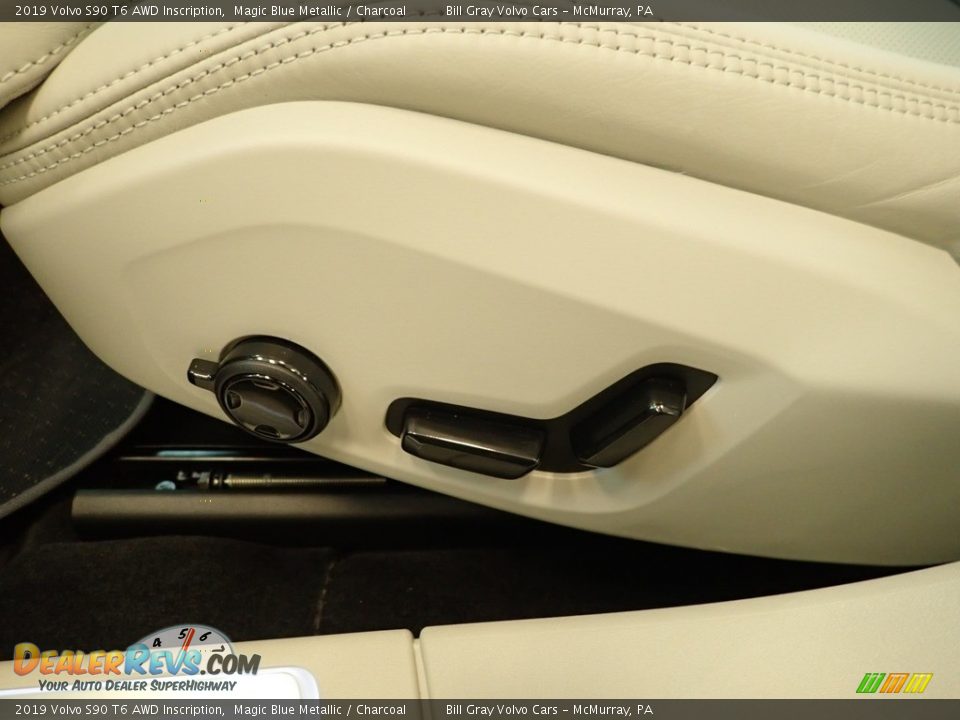 2019 Volvo S90 T6 AWD Inscription Magic Blue Metallic / Charcoal Photo #11