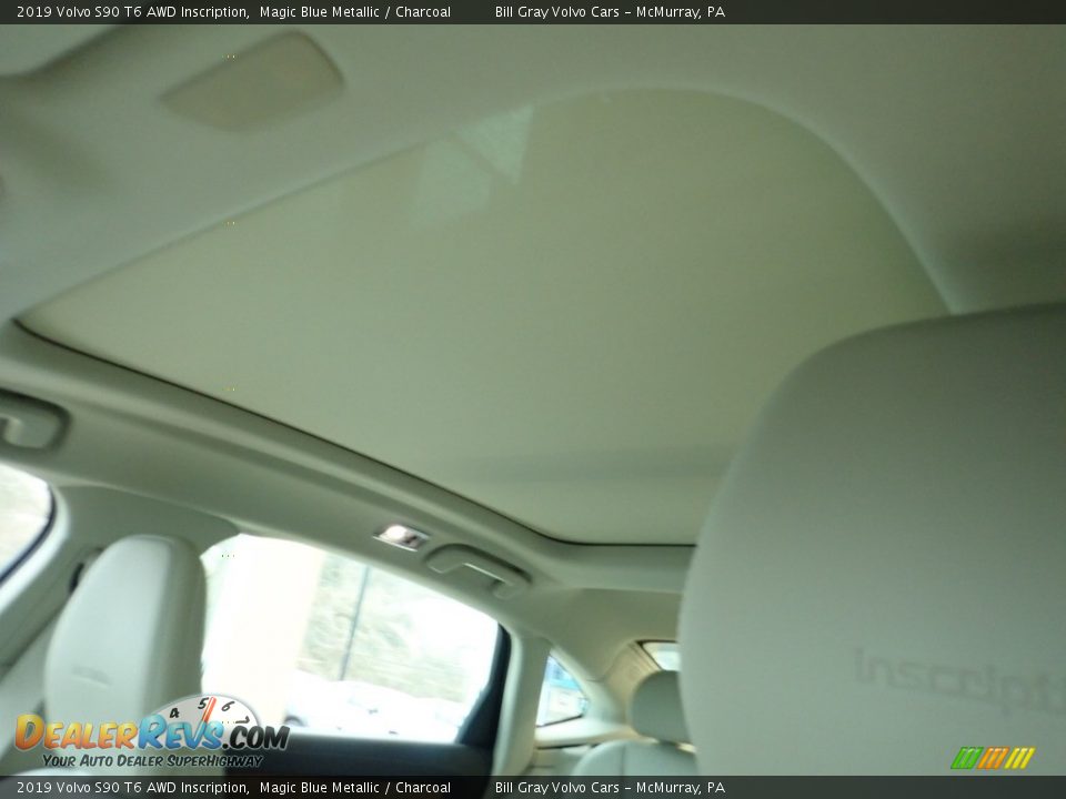 2019 Volvo S90 T6 AWD Inscription Magic Blue Metallic / Charcoal Photo #12