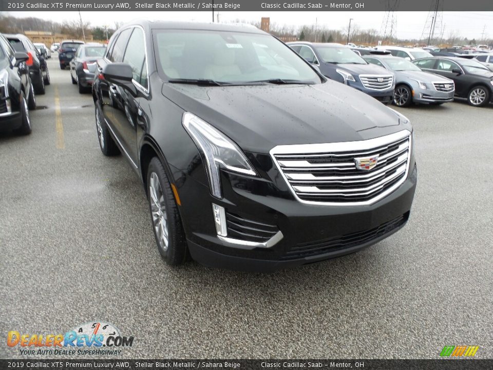 2019 Cadillac XT5 Premium Luxury AWD Stellar Black Metallic / Sahara Beige Photo #1