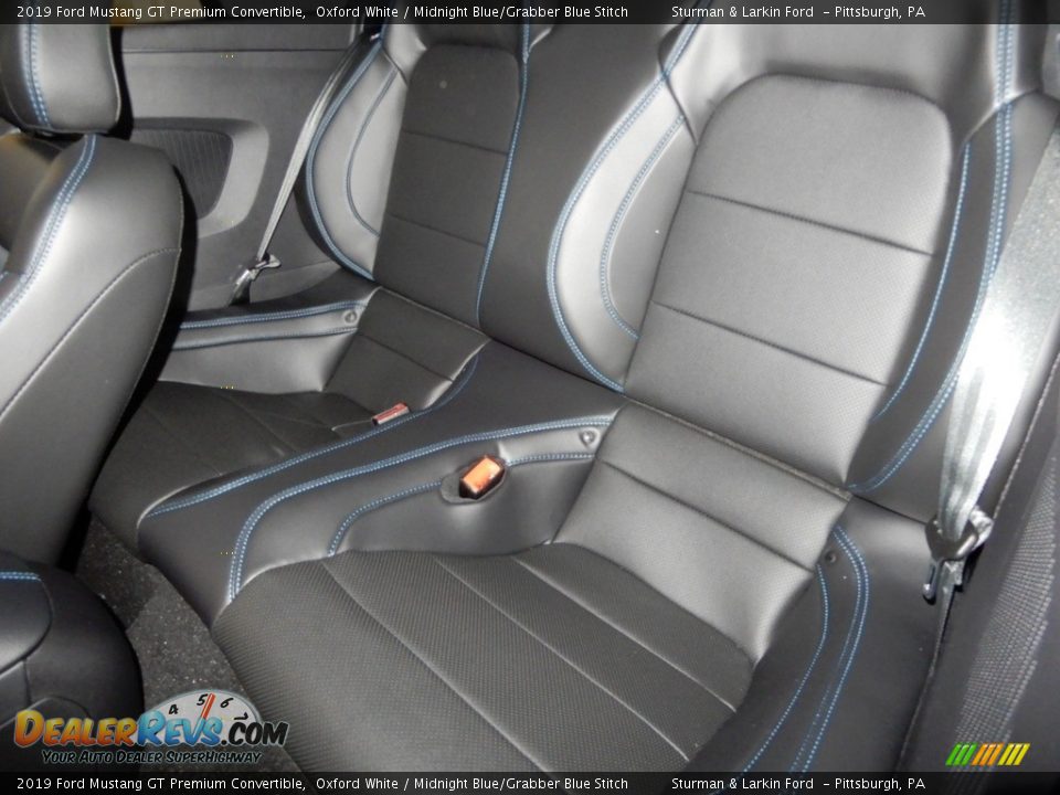 Rear Seat of 2019 Ford Mustang GT Premium Convertible Photo #7
