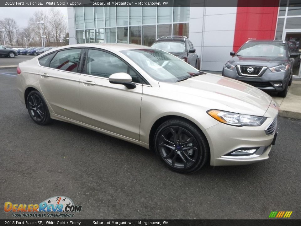 2018 Ford Fusion SE White Gold / Ebony Photo #1