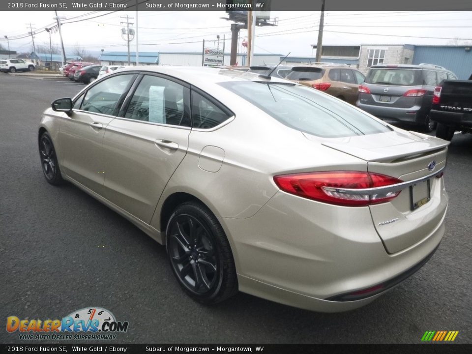 2018 Ford Fusion SE White Gold / Ebony Photo #6
