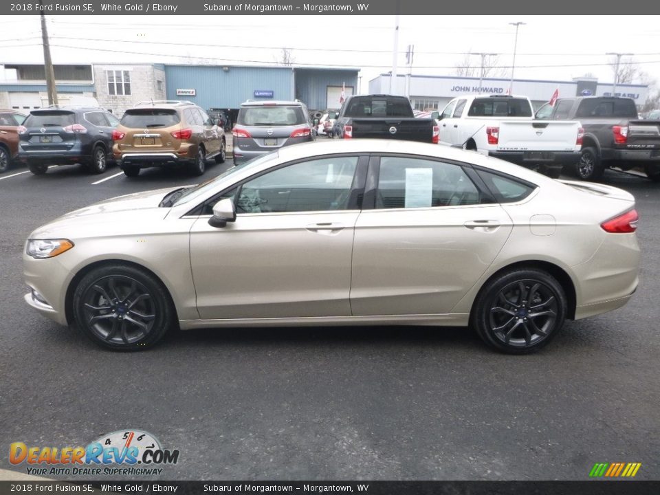 2018 Ford Fusion SE White Gold / Ebony Photo #7