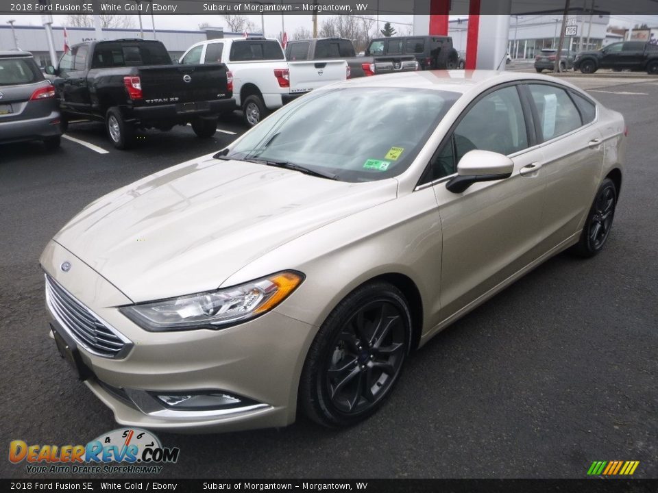 2018 Ford Fusion SE White Gold / Ebony Photo #8