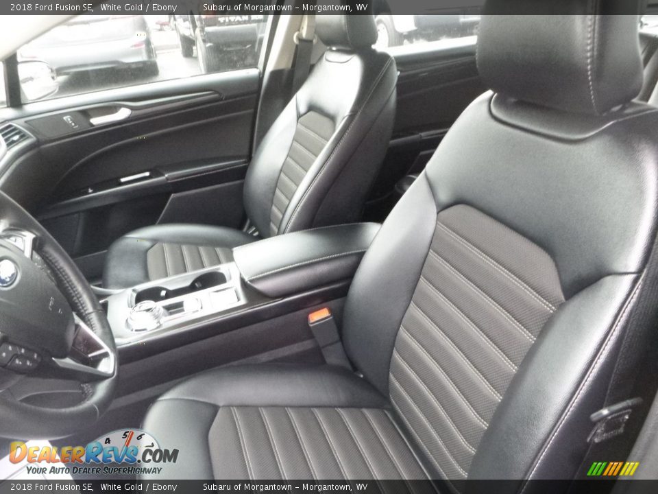 2018 Ford Fusion SE White Gold / Ebony Photo #12