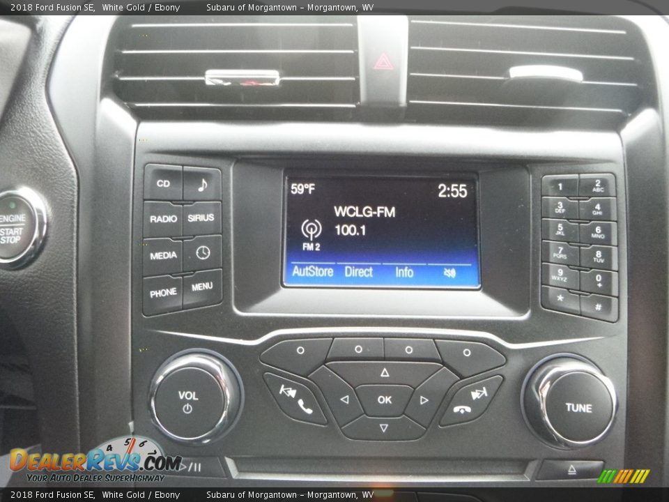 2018 Ford Fusion SE White Gold / Ebony Photo #15