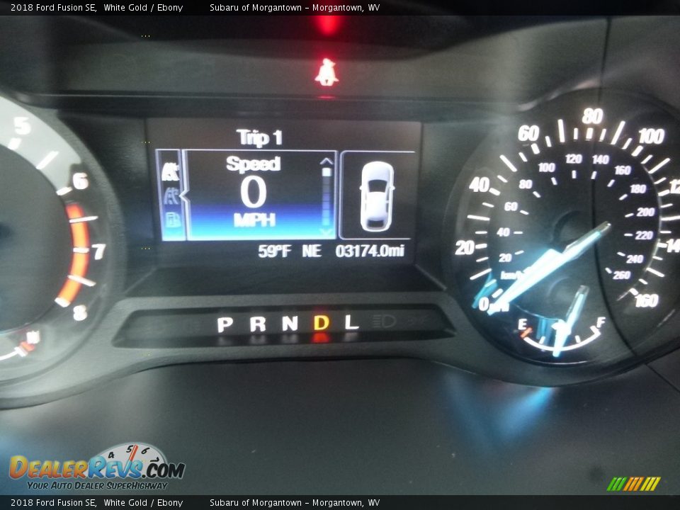 2018 Ford Fusion SE White Gold / Ebony Photo #18