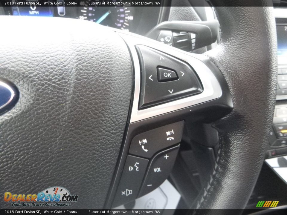 2018 Ford Fusion SE White Gold / Ebony Photo #19