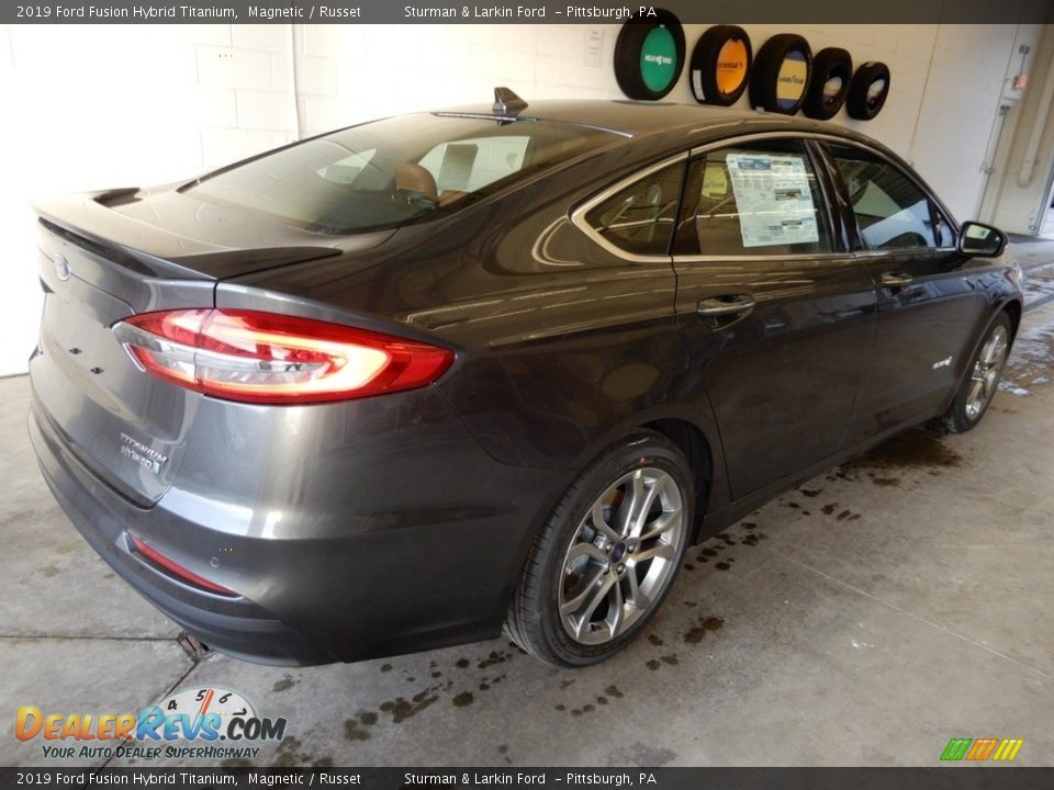 2019 Ford Fusion Hybrid Titanium Magnetic / Russet Photo #2
