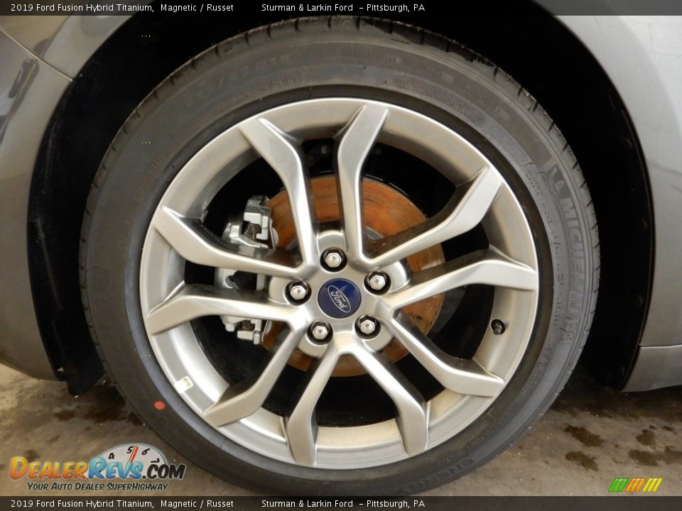 2019 Ford Fusion Hybrid Titanium Magnetic / Russet Photo #6