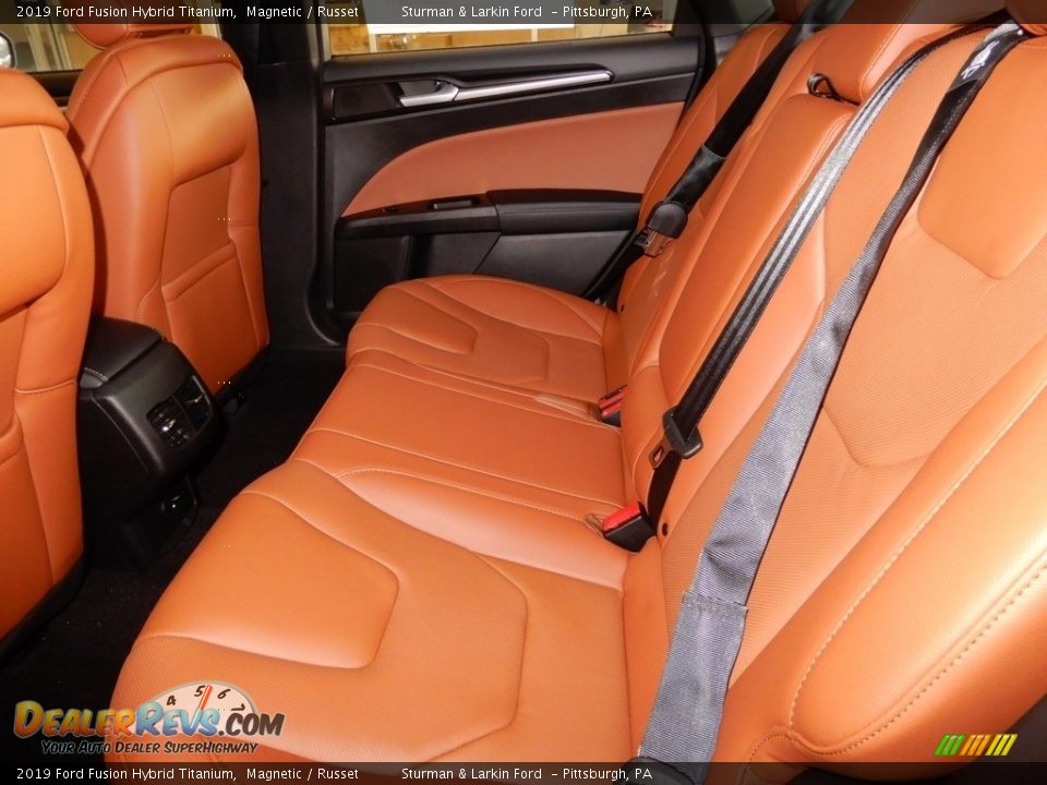 2019 Ford Fusion Hybrid Titanium Magnetic / Russet Photo #8