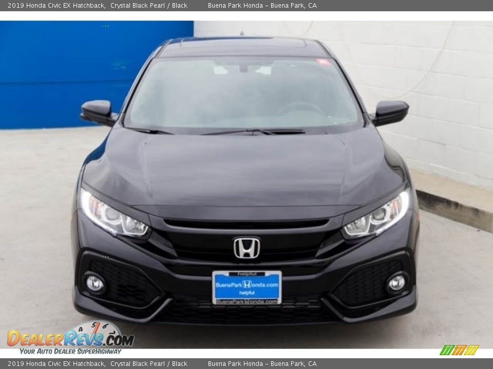 2019 Honda Civic EX Hatchback Crystal Black Pearl / Black Photo #3