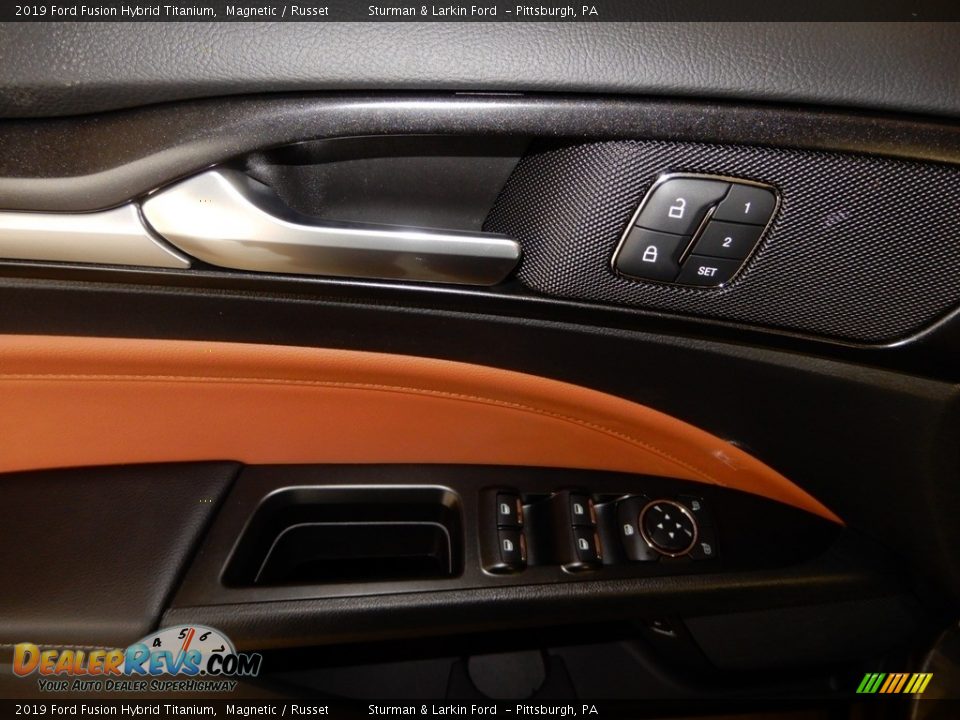 2019 Ford Fusion Hybrid Titanium Magnetic / Russet Photo #10