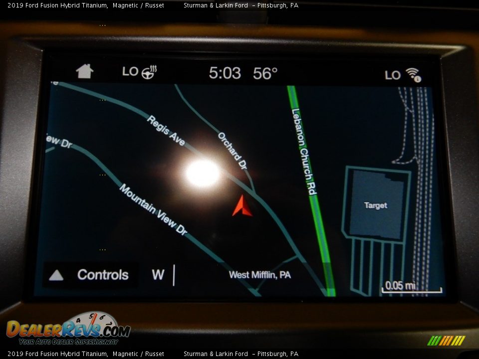 2019 Ford Fusion Hybrid Titanium Magnetic / Russet Photo #13