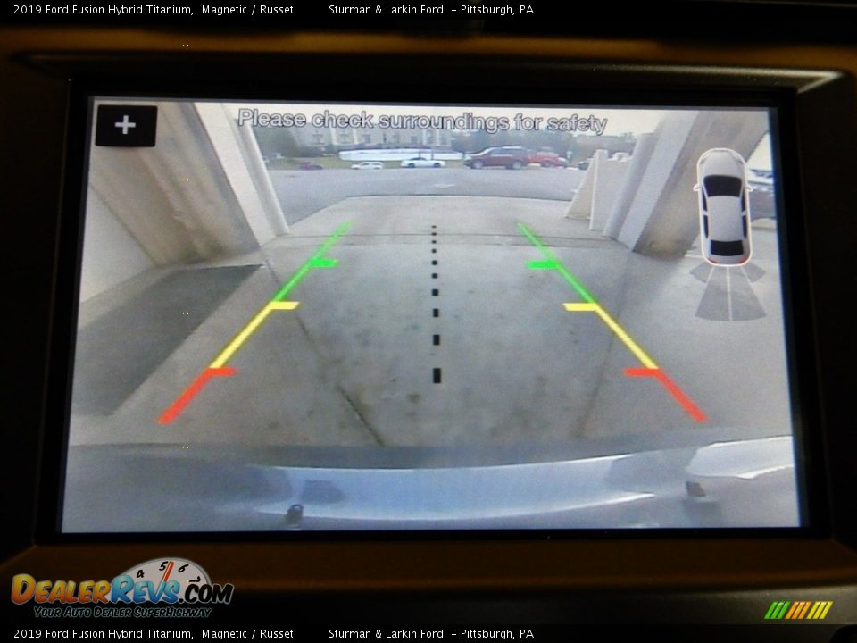 2019 Ford Fusion Hybrid Titanium Magnetic / Russet Photo #14