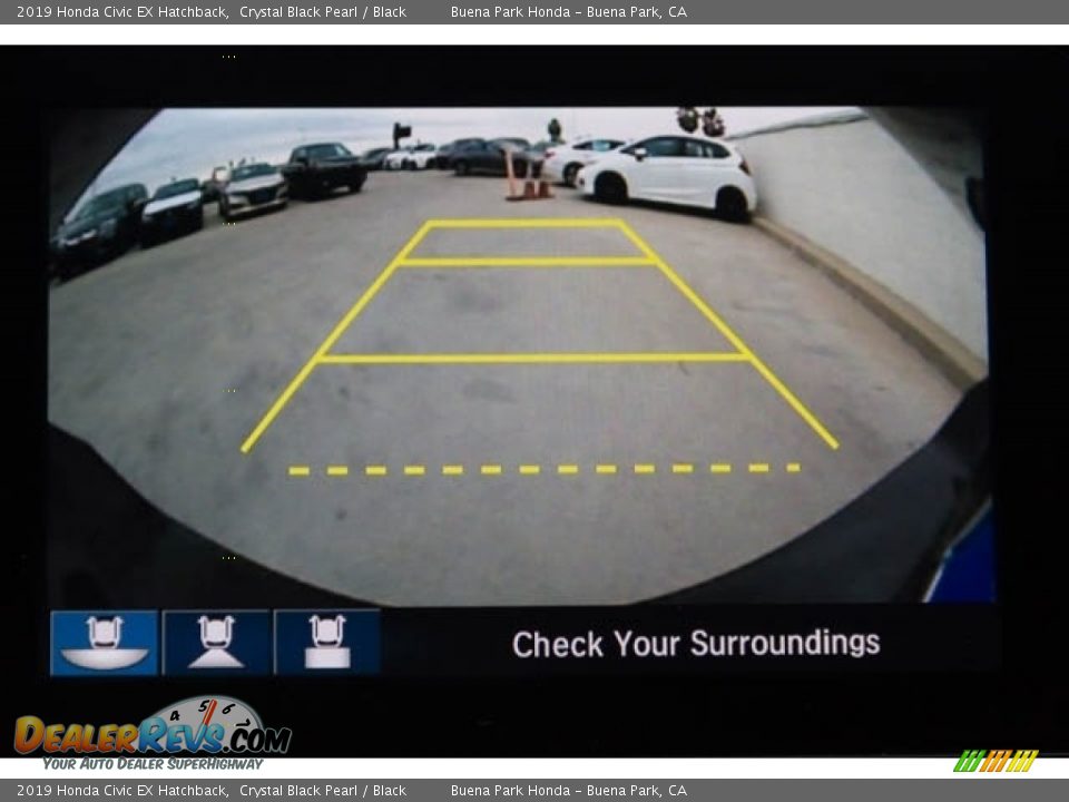2019 Honda Civic EX Hatchback Crystal Black Pearl / Black Photo #15