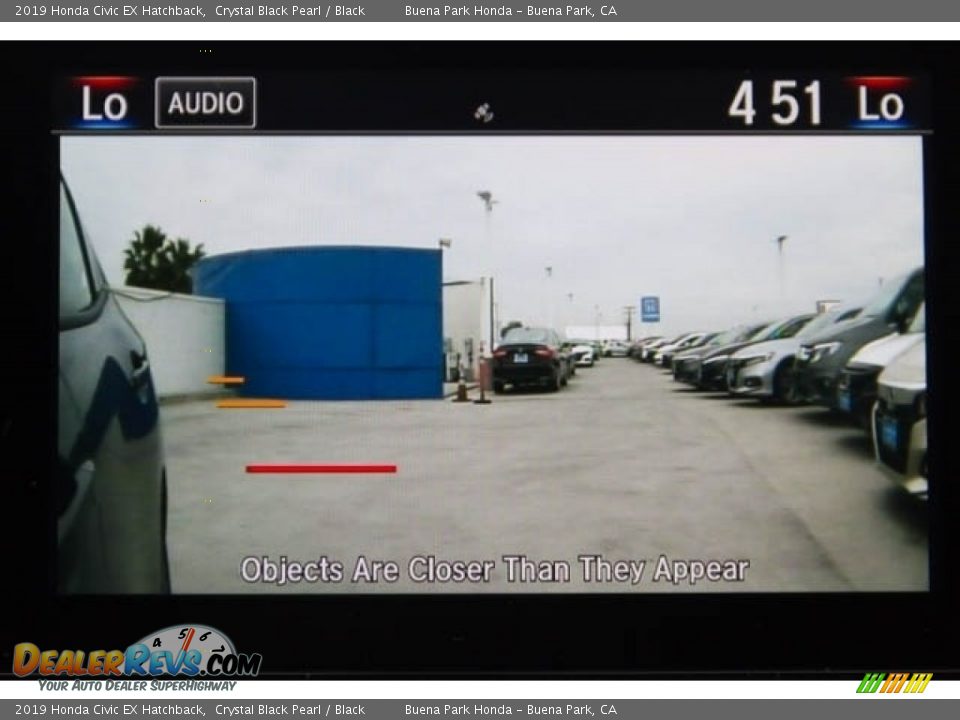 2019 Honda Civic EX Hatchback Crystal Black Pearl / Black Photo #16