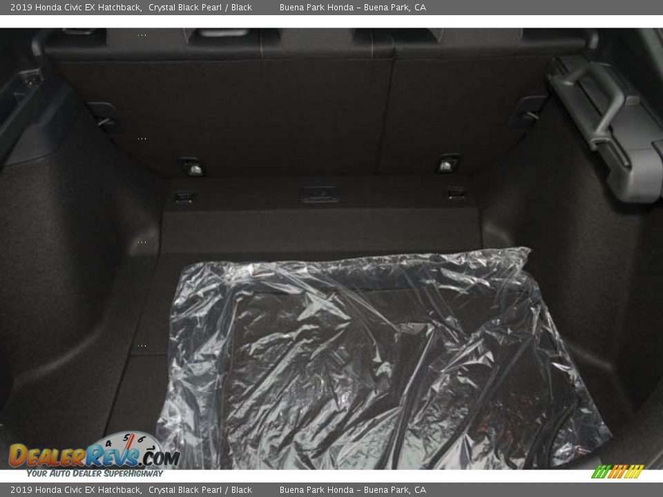 2019 Honda Civic EX Hatchback Crystal Black Pearl / Black Photo #28
