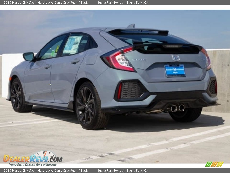 2019 Honda Civic Sport Hatchback Sonic Gray Pearl / Black Photo #2