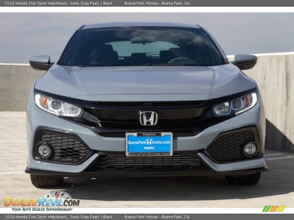 2019 Honda Civic Sport Hatchback Sonic Gray Pearl / Black Photo #3