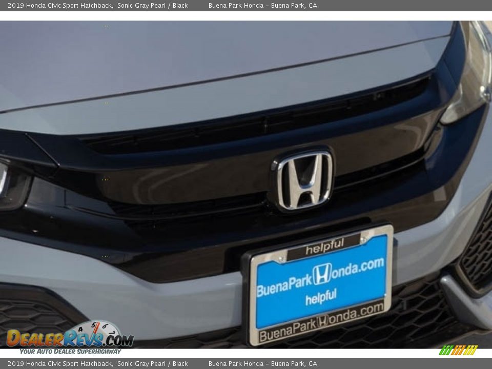 2019 Honda Civic Sport Hatchback Sonic Gray Pearl / Black Photo #4