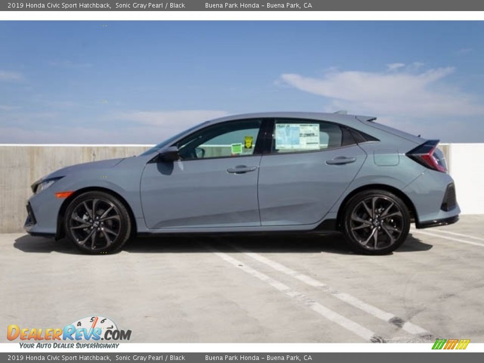 Sonic Gray Pearl 2019 Honda Civic Sport Hatchback Photo #5