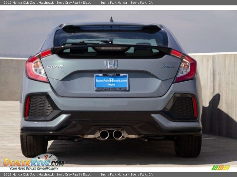 2019 Honda Civic Sport Hatchback Sonic Gray Pearl / Black Photo #6