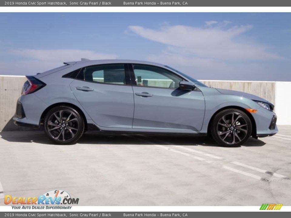 Sonic Gray Pearl 2019 Honda Civic Sport Hatchback Photo #9