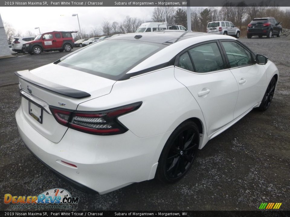 2019 Nissan Maxima SR Pearl White Tricoat / Charcoal Photo #4