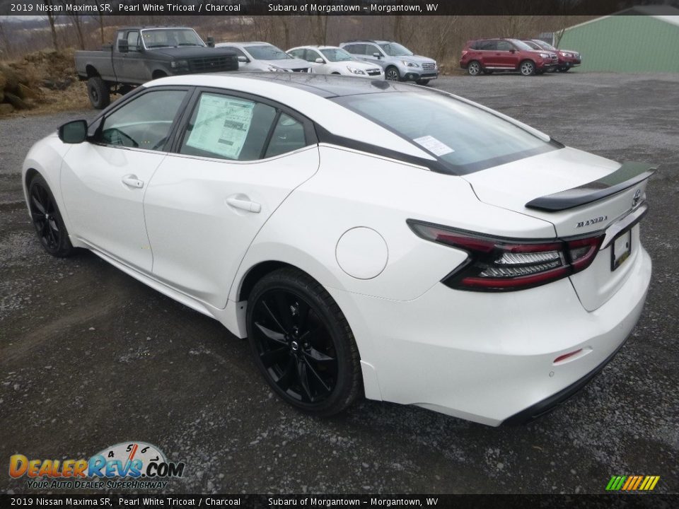 2019 Nissan Maxima SR Pearl White Tricoat / Charcoal Photo #6
