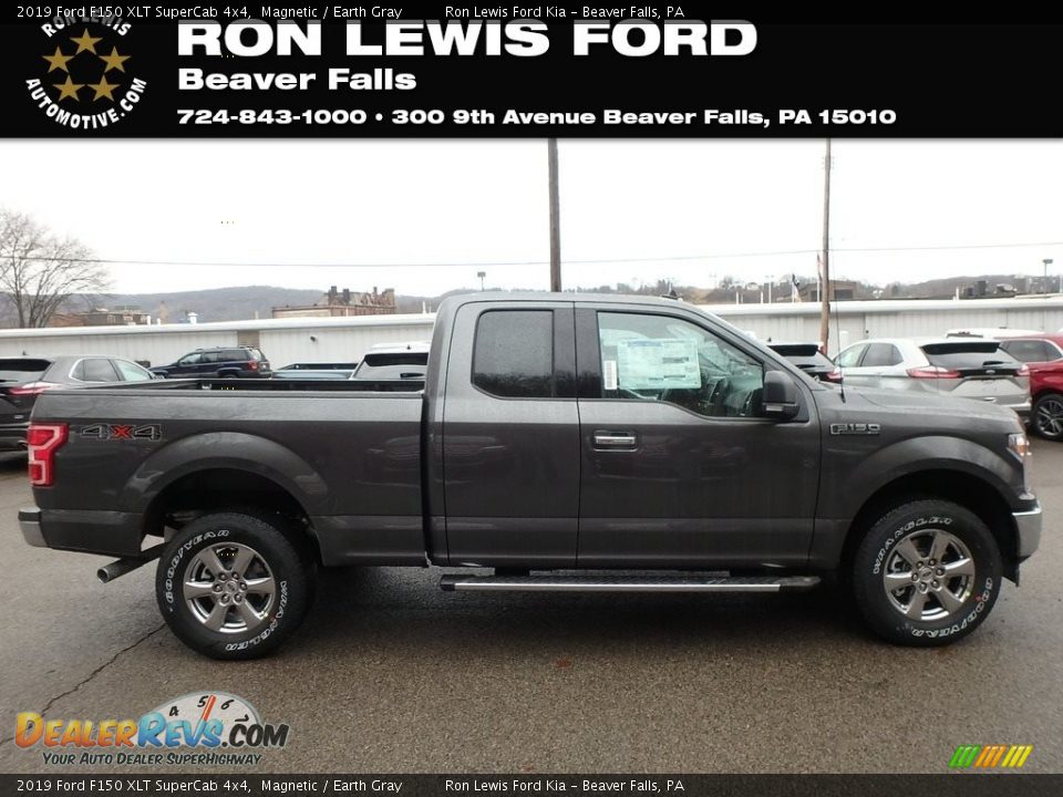2019 Ford F150 XLT SuperCab 4x4 Magnetic / Earth Gray Photo #1