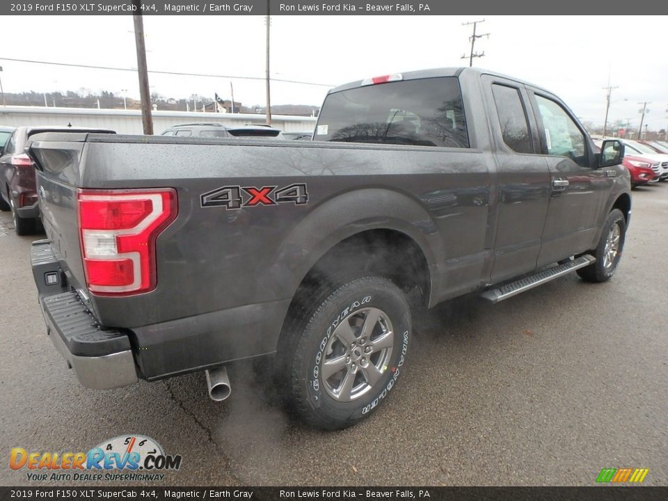 2019 Ford F150 XLT SuperCab 4x4 Magnetic / Earth Gray Photo #2