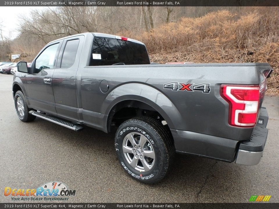 2019 Ford F150 XLT SuperCab 4x4 Magnetic / Earth Gray Photo #4