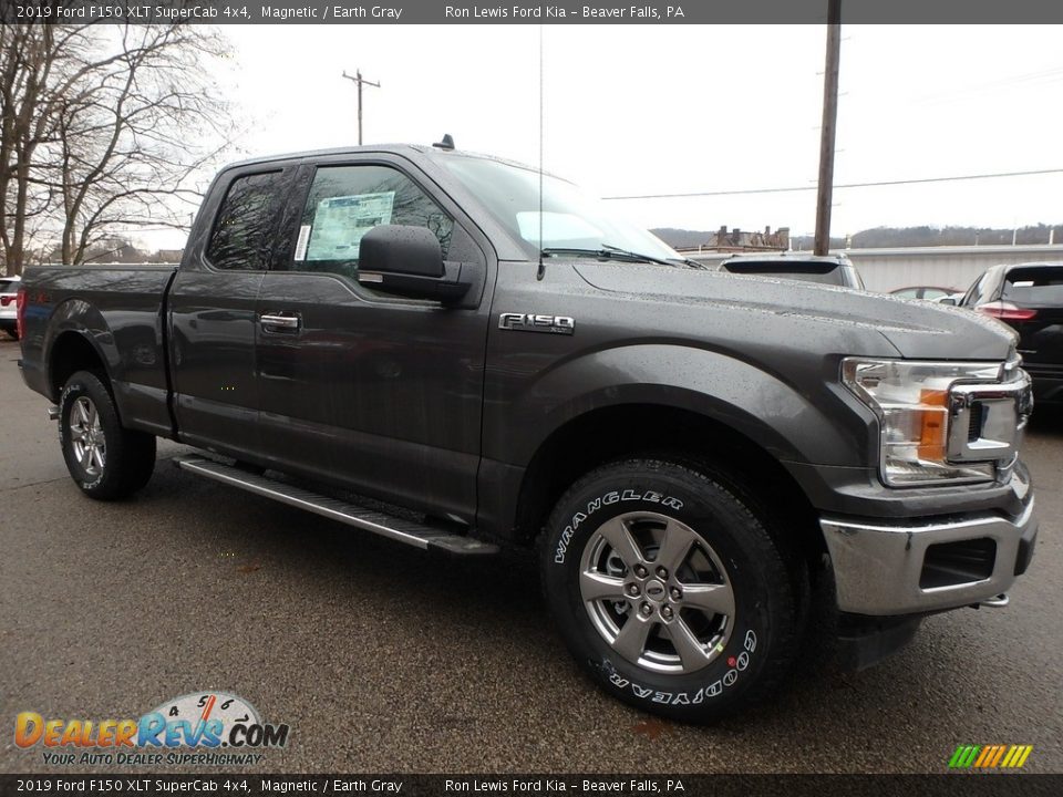 2019 Ford F150 XLT SuperCab 4x4 Magnetic / Earth Gray Photo #8