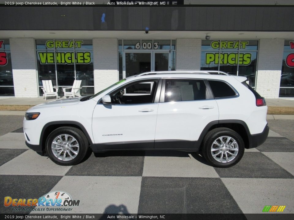 2019 Jeep Cherokee Latitude Bright White / Black Photo #1