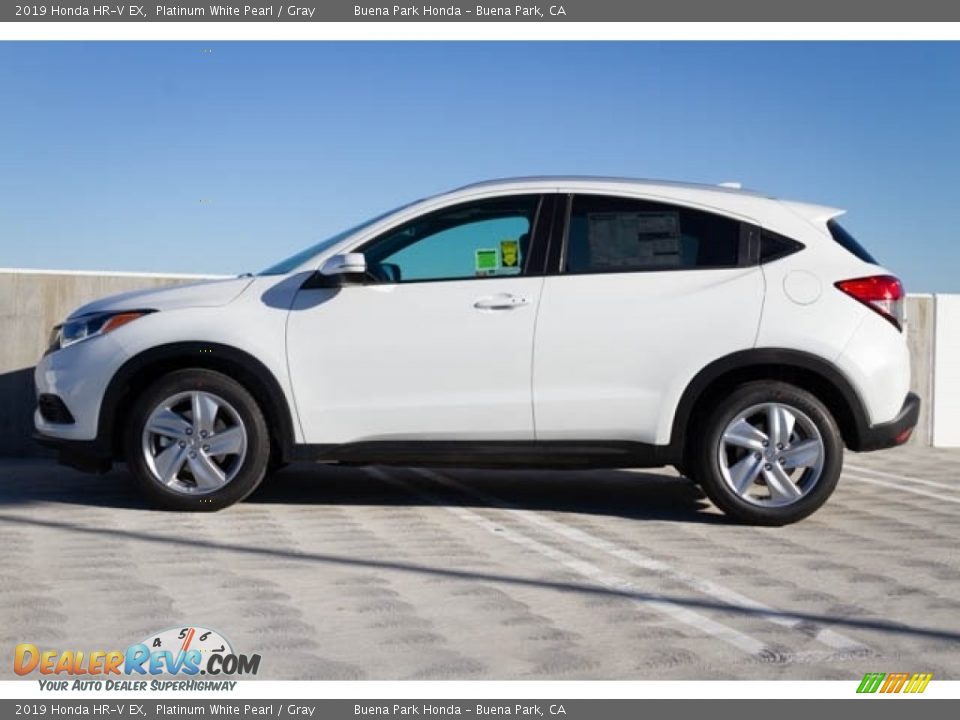 2019 Honda HR-V EX Platinum White Pearl / Gray Photo #5