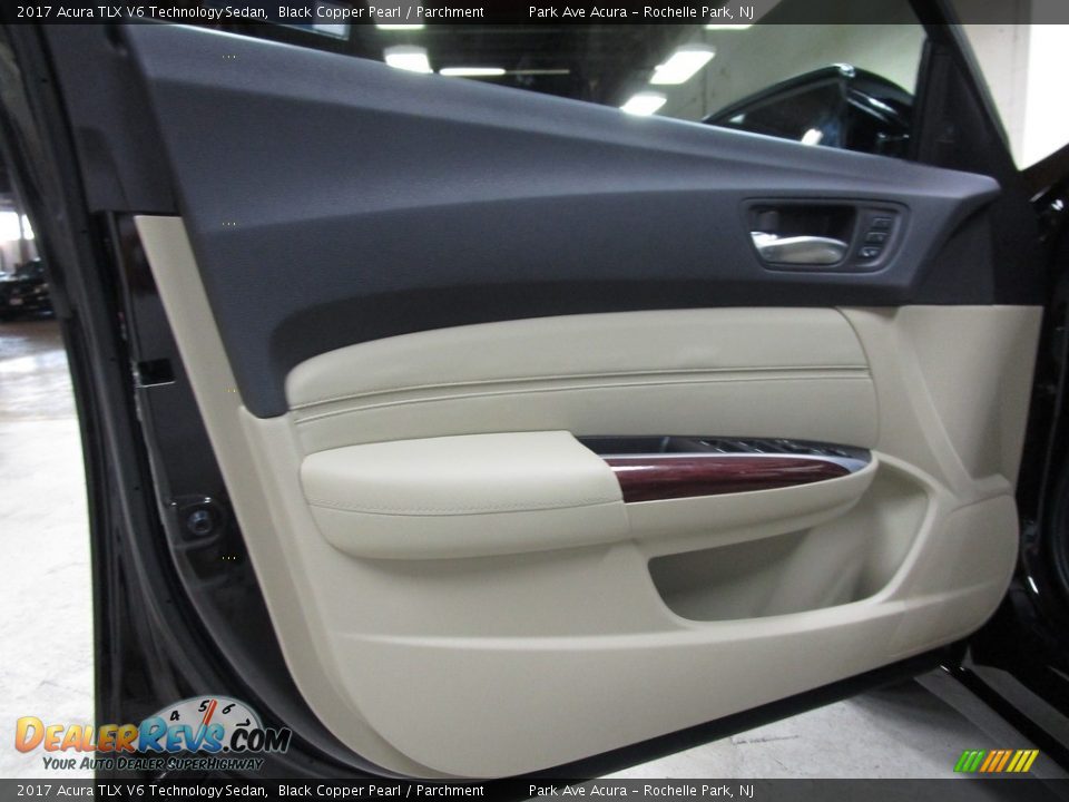 2017 Acura TLX V6 Technology Sedan Black Copper Pearl / Parchment Photo #6