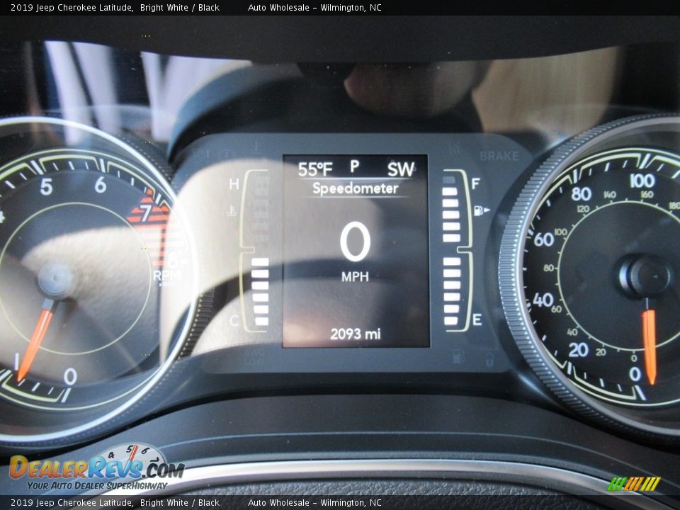 2019 Jeep Cherokee Latitude Bright White / Black Photo #15