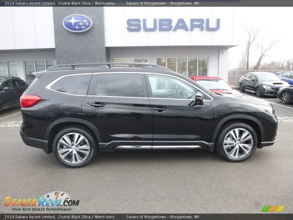 2019 Subaru Ascent Limited Crystal Black Silica / Warm Ivory Photo #3