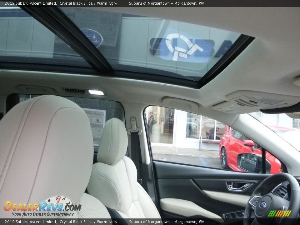 2019 Subaru Ascent Limited Crystal Black Silica / Warm Ivory Photo #12