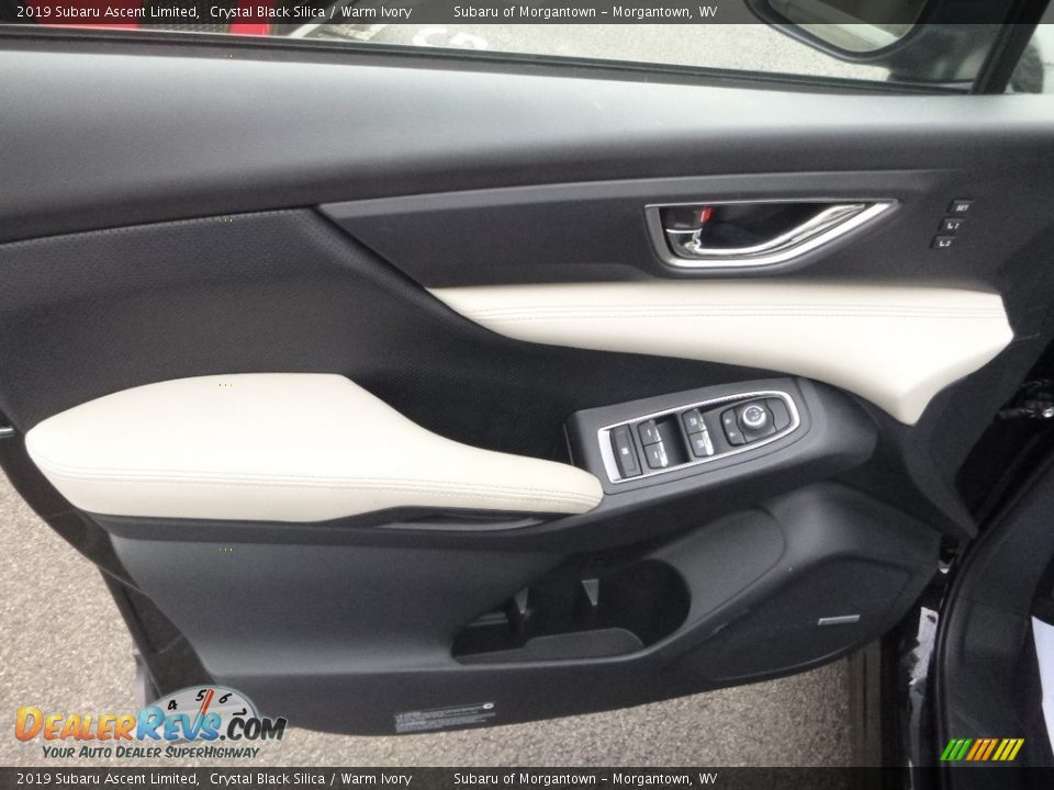 2019 Subaru Ascent Limited Crystal Black Silica / Warm Ivory Photo #14