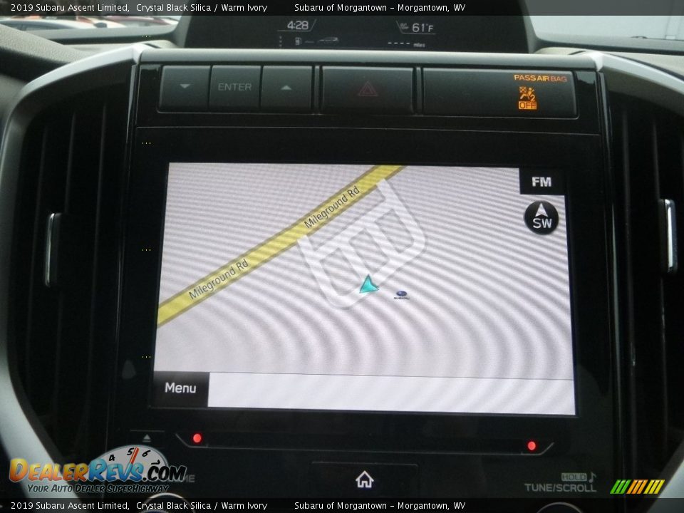 2019 Subaru Ascent Limited Crystal Black Silica / Warm Ivory Photo #17