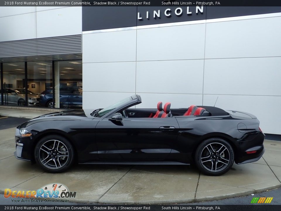 Shadow Black 2018 Ford Mustang EcoBoost Premium Convertible Photo #2