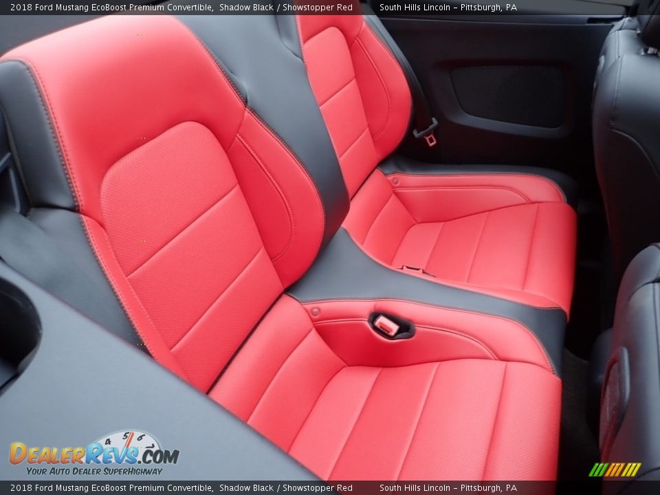 Rear Seat of 2018 Ford Mustang EcoBoost Premium Convertible Photo #14