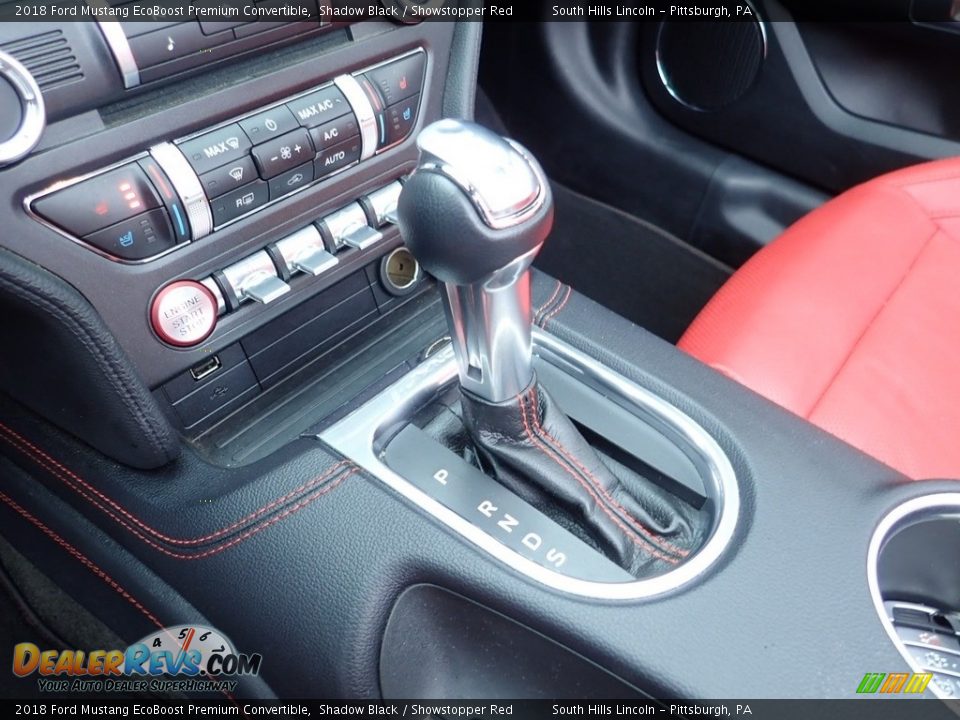 2018 Ford Mustang EcoBoost Premium Convertible Shifter Photo #20