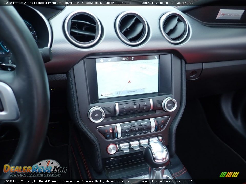 Controls of 2018 Ford Mustang EcoBoost Premium Convertible Photo #22