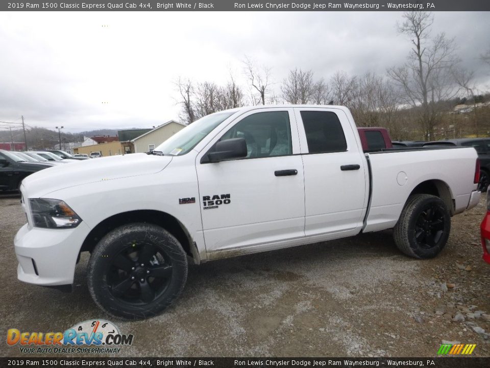 2019 Ram 1500 Classic Express Quad Cab 4x4 Bright White / Black Photo #2