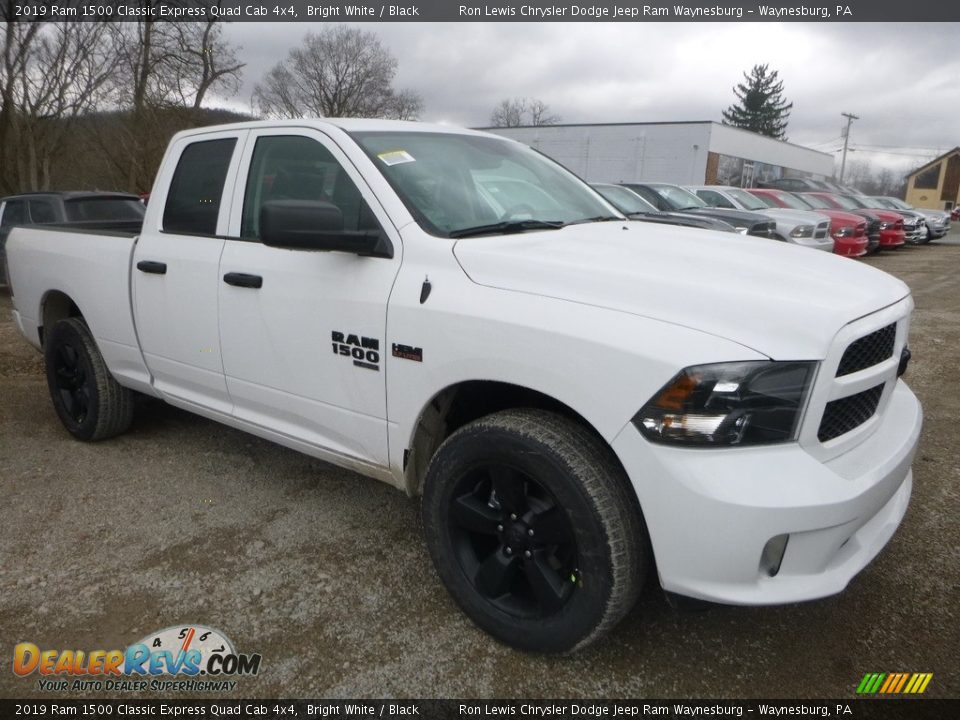 2019 Ram 1500 Classic Express Quad Cab 4x4 Bright White / Black Photo #6
