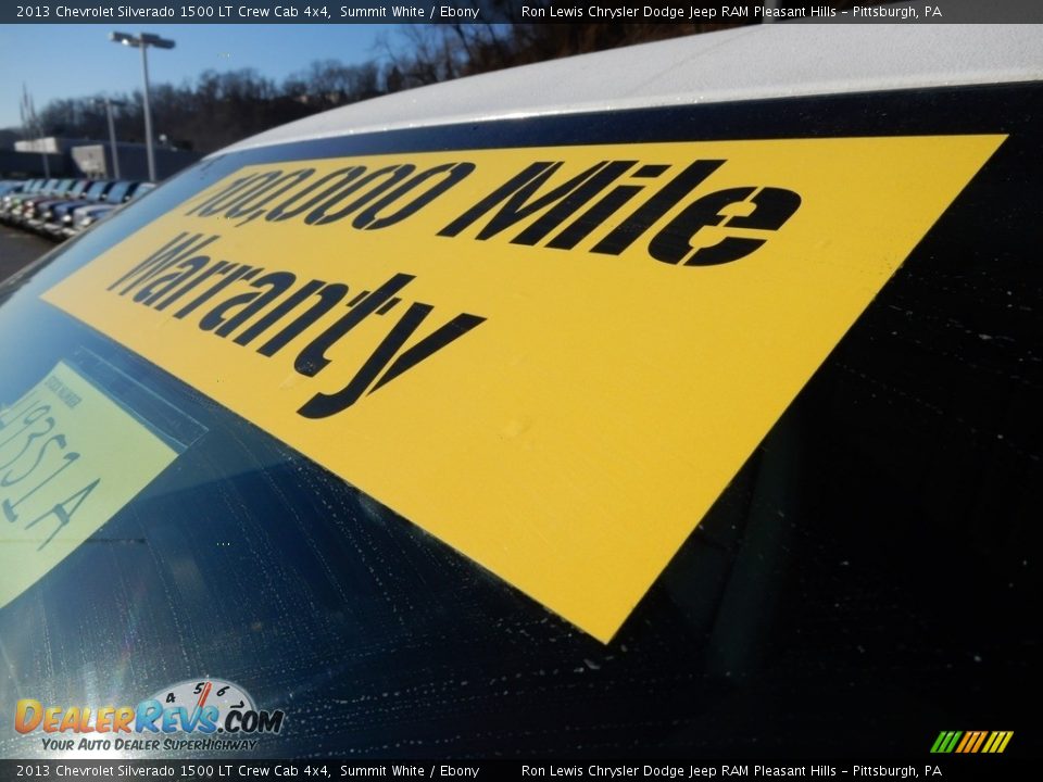 2013 Chevrolet Silverado 1500 LT Crew Cab 4x4 Summit White / Ebony Photo #10